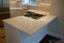 Cashmere Carrara Quartz Kitchen Countertops