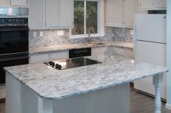 Delicatus White Granite Kitchen Island Top