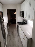 Quartz Galley Kitchen Countertops