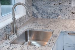 White Ice Granite Kitchen Countertops