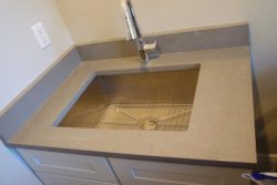 Grey Quartz Laundry Room Sink