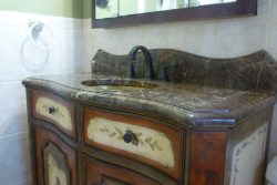 Dark Emperador Marble Vanity Top